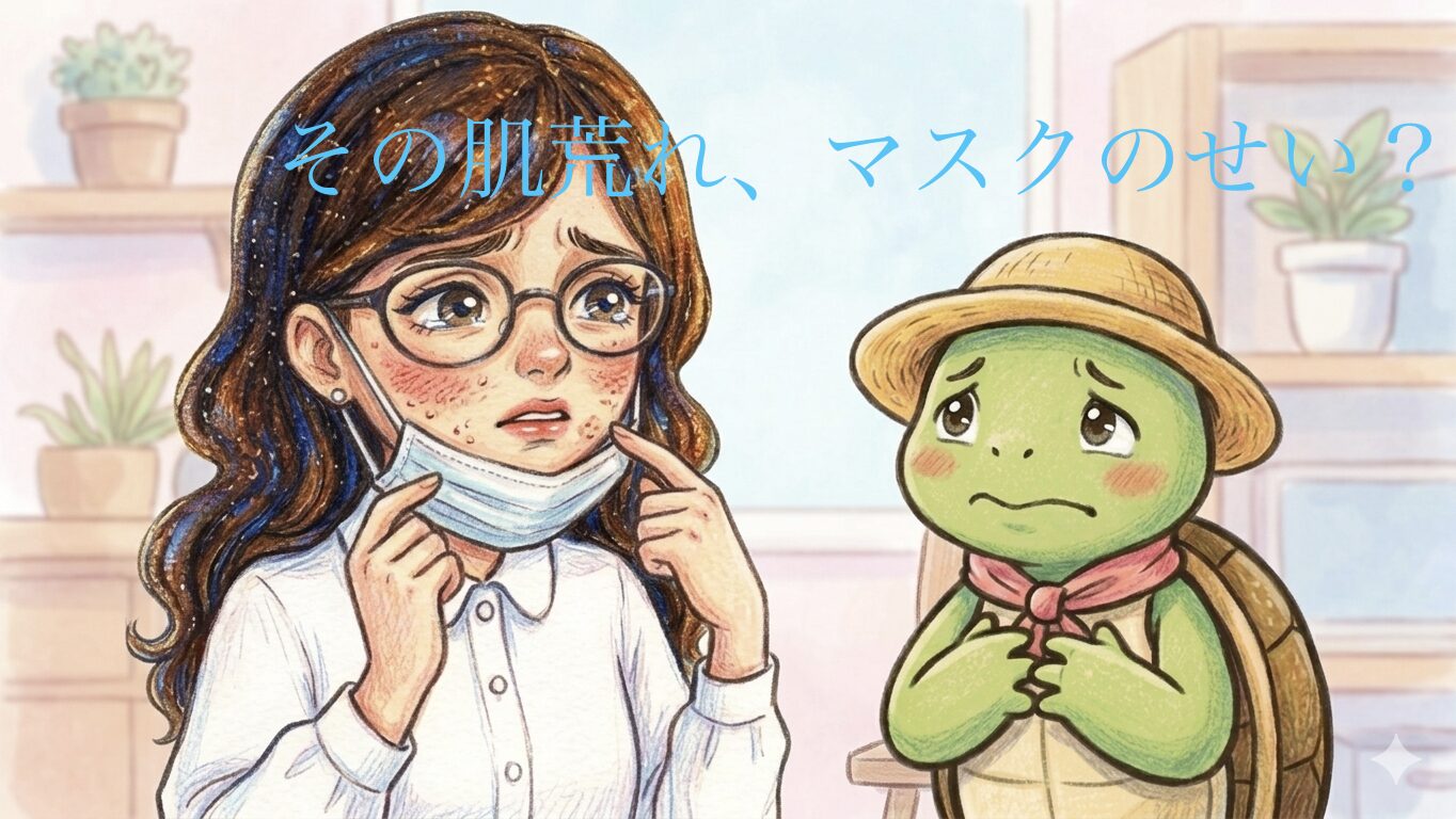 マスク肌荒れ　肌荒れ原因わからない　肌荒れ治らない　乾燥　ニキビ　