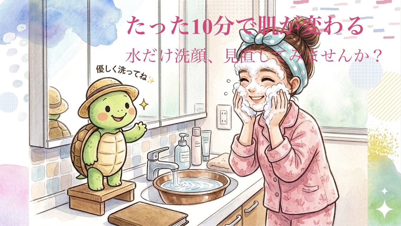 朝 洗顔 ニキビたった10分で肌が変わる （水だけ洗顔、見直してみませんか？