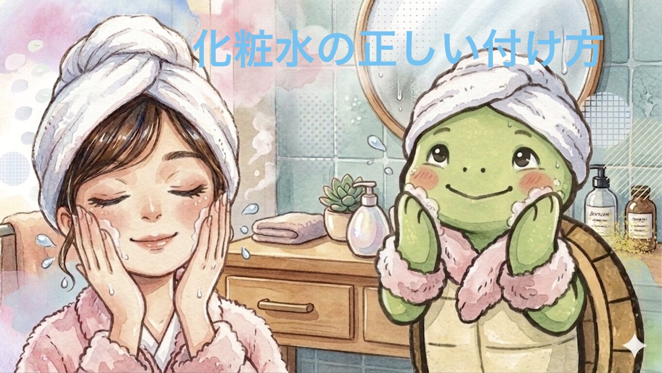 化粧水 つけ方 スキンケア