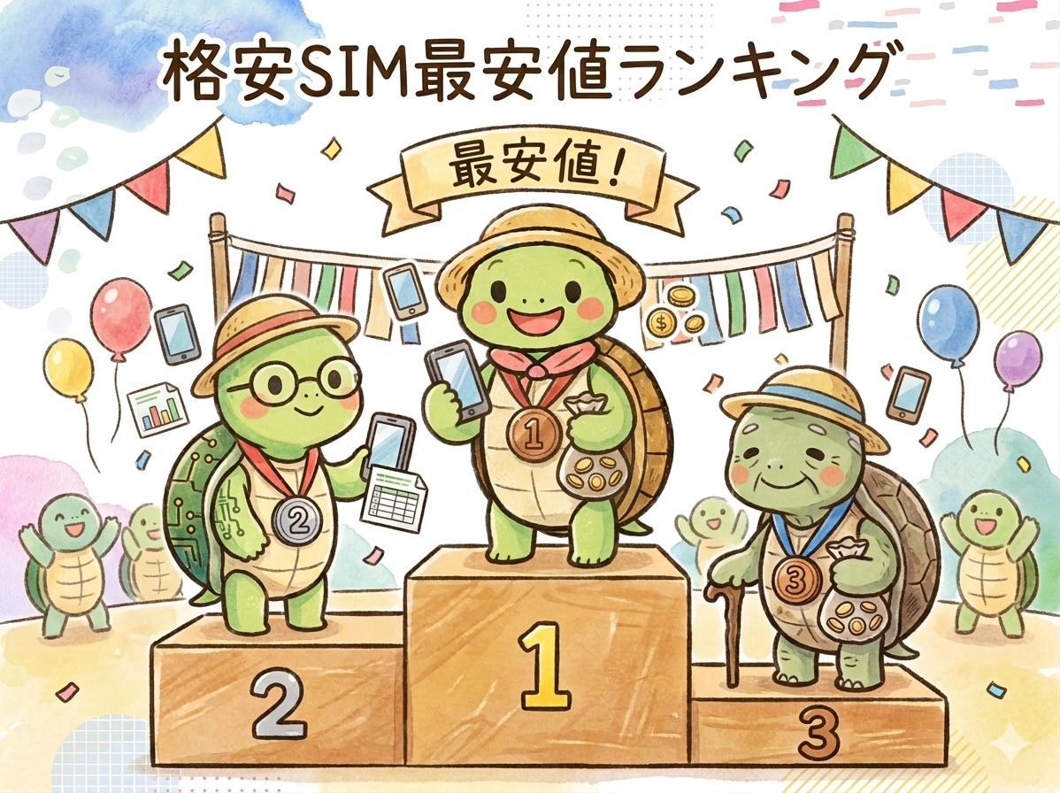 格安SIM最安値ランキング