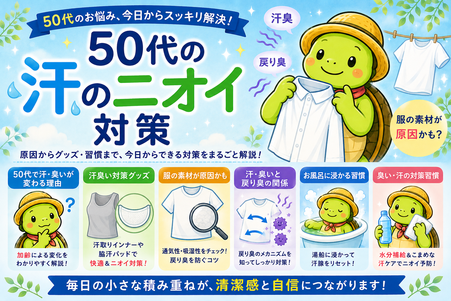 50代 汗 ニオイ 対策
