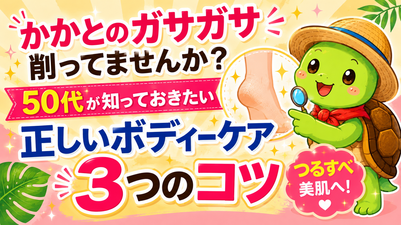 かかと ガサガサ 保湿 ボディケア