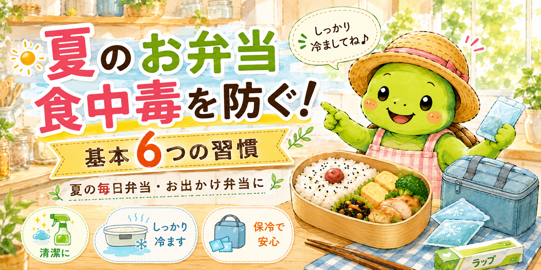 お弁当 食中毒 予防 夏 保冷剤 詰め方