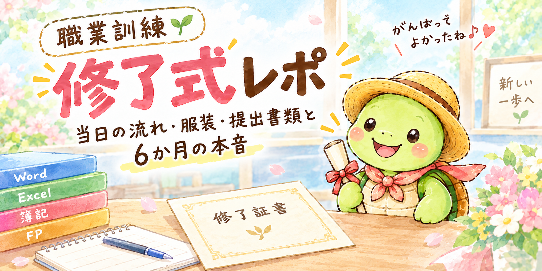 職業訓練 修了式 修了証書 50代 体験